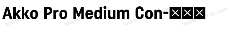 Akko Pro Medium Con字体转换